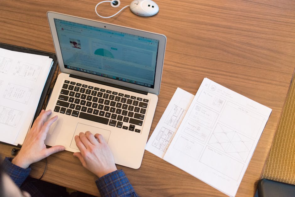 person writing article with data sources and citations